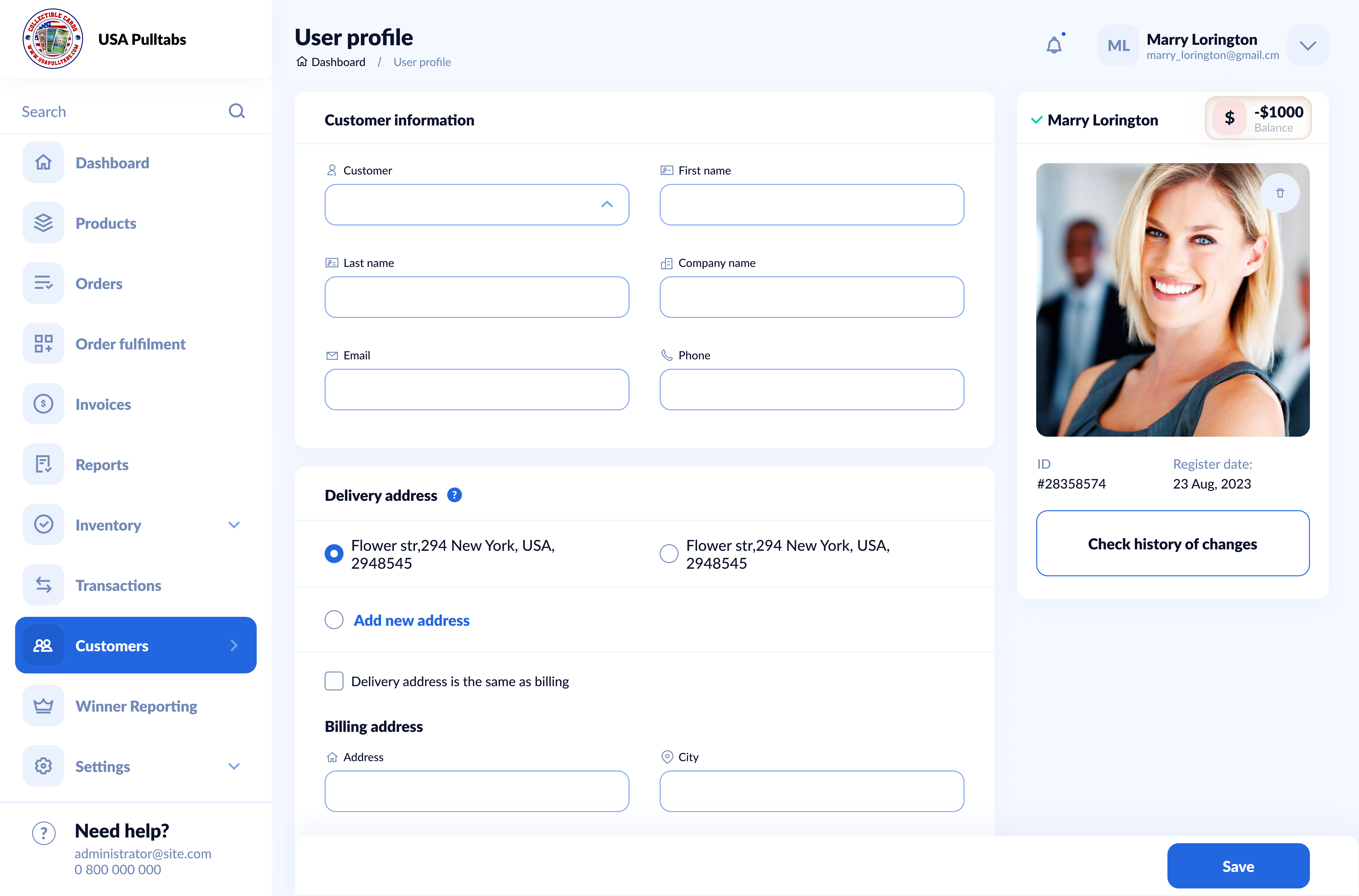 Web Platform Development for USA Pulltabs LLC - Picture №22