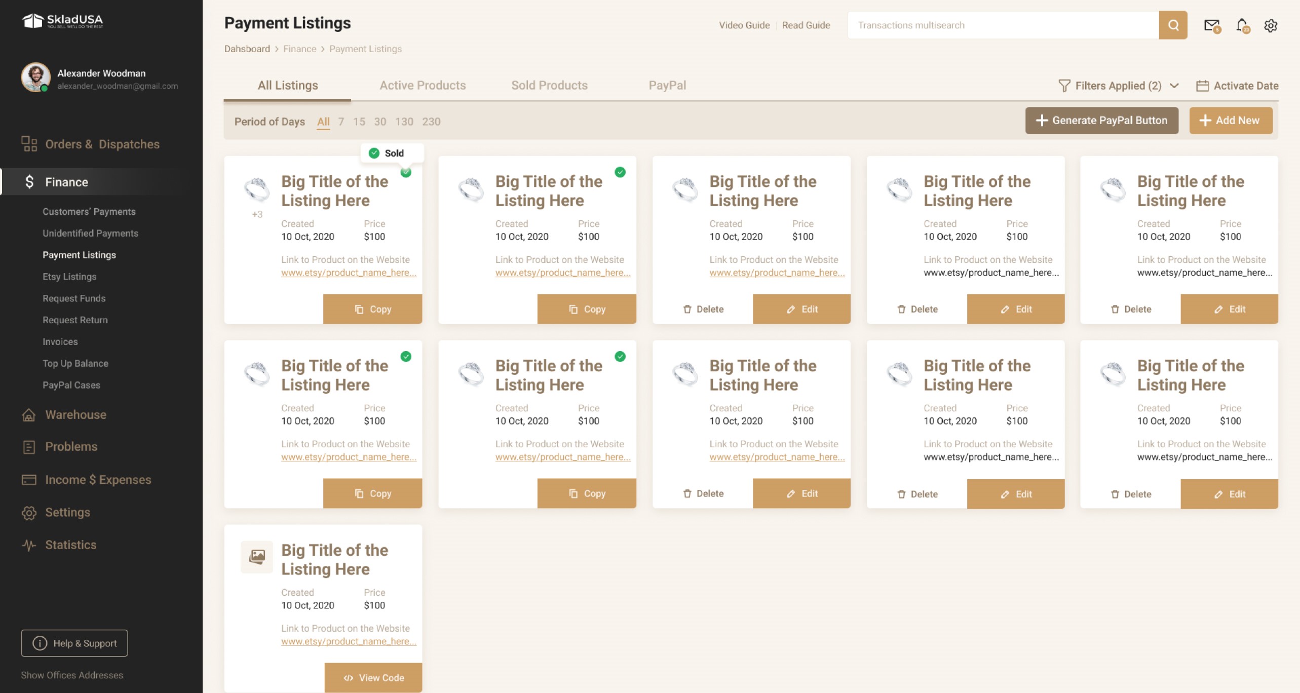 Custom CRM Solution for SkladUSA Logistics Company - Picture №17