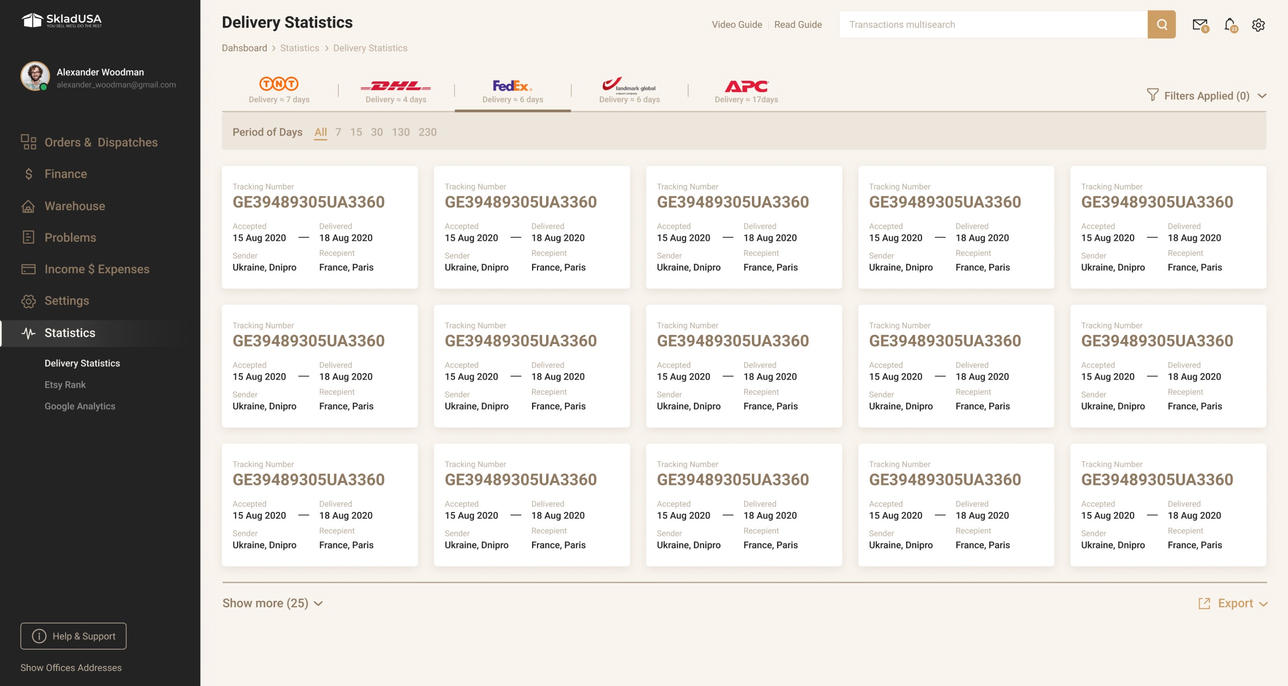 Custom CRM Solution for SkladUSA Logistics Company - Picture №16