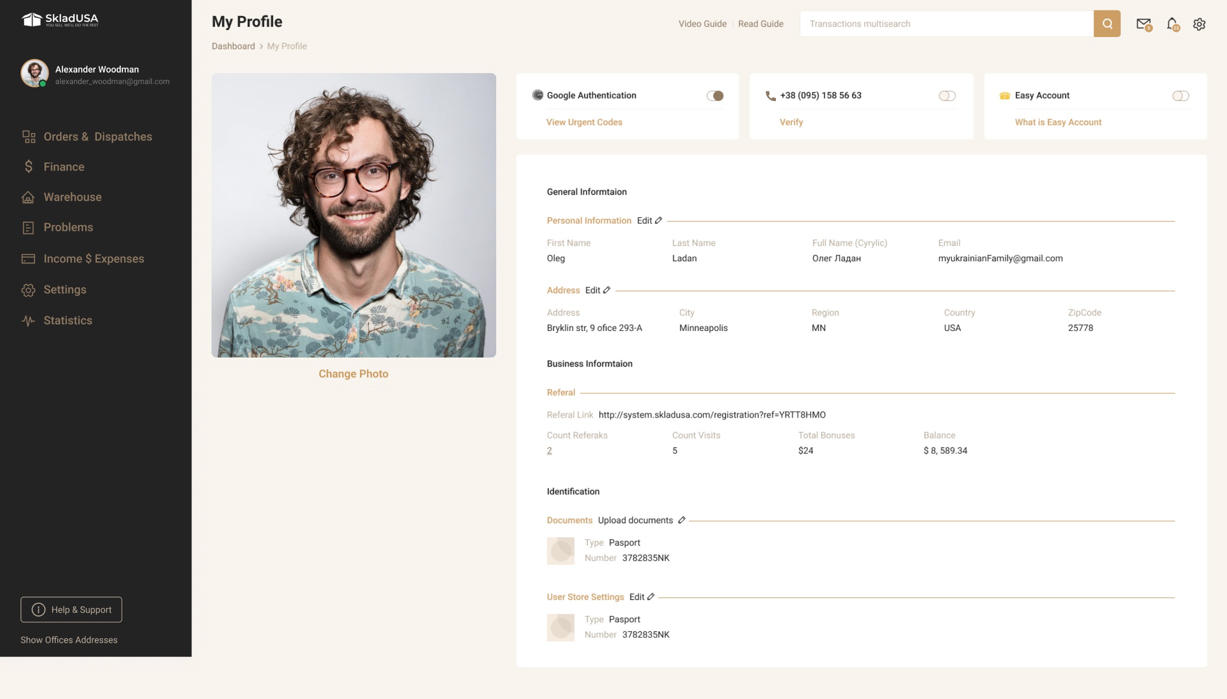 Custom CRM Solution for SkladUSA Logistics Company - Picture №47