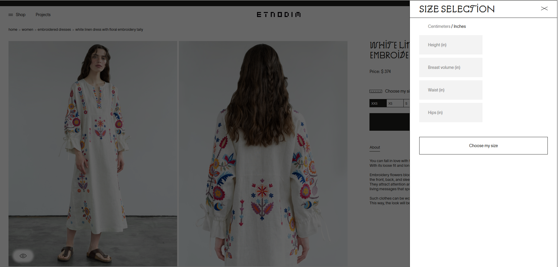 Make Online Shopping Easier: How UX Impacts Customer Loyalty and Sales - Picture №8 Example of automated size recommendation based on user parameters